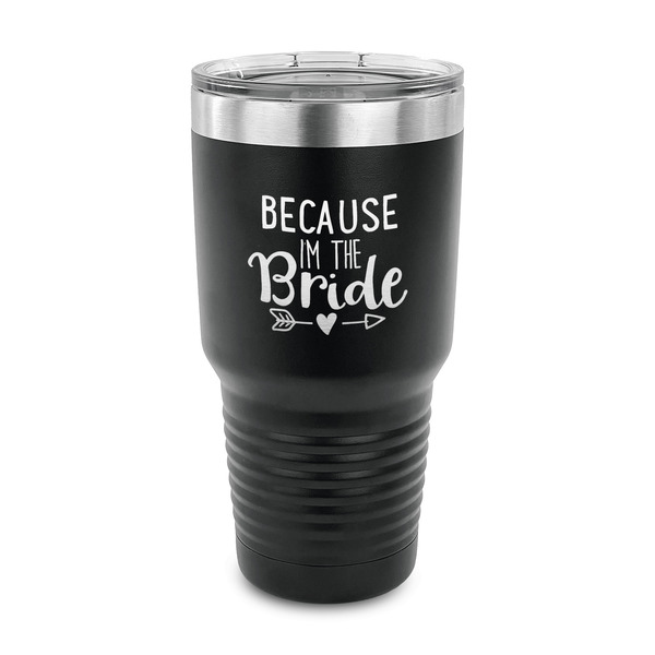 Custom Bride / Wedding Quotes and Sayings 30 oz Stainless Steel Tumbler - Black - Single Sided