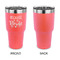 Bride / Wedding Quotes and Sayings 30 oz Stainless Steel Ringneck Tumblers - Coral - Single Sided - APPROVAL