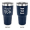 Bride / Wedding Quotes and Sayings 30 oz Stainless Steel Tumbler - Navy - Double Sided