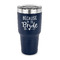 Bride / Wedding Quotes and Sayings 30 oz Stainless Steel Ringneck Tumblers - Navy - FRONT