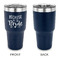 Bride / Wedding Quotes and Sayings 30 oz Stainless Steel Ringneck Tumblers - Navy - Single Sided - APPROVAL
