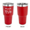 Bride / Wedding Quotes and Sayings 30 oz Stainless Steel Ringneck Tumblers - Red - Single Sided - APPROVAL