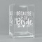 Bride / Wedding Quotes and Sayings Acrylic Pen Holder - Angled View