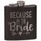 Bride / Wedding Quotes and Sayings Black Flask Set