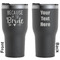 Bride / Wedding Quotes and Sayings Black RTIC Tumbler - Front and Back