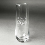 Bride / Wedding Quotes and Sayings Champagne Flute - Stemless Engraved - Single