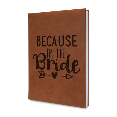 Bride / Wedding Quotes and Sayings Leatherette Journal (Personalized)