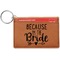 Bride / Wedding Quotes and Sayings Leatherette Keychain ID Holder - Single Sided