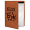 Bride / Wedding Quotes and Sayings Leatherette Portfolio with Notepad - Small - Double Sided