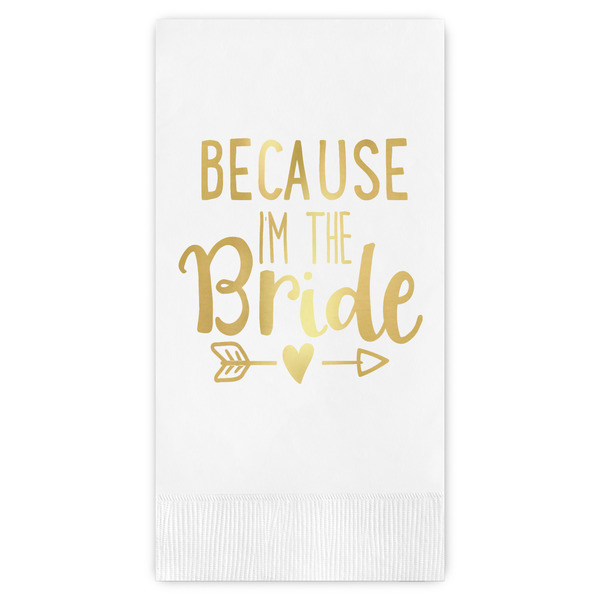 Custom Bride / Wedding Quotes and Sayings Guest Napkins - Foil Stamped