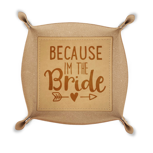 Custom Bride / Wedding Quotes and Sayings Genuine Leather Dice Tray
