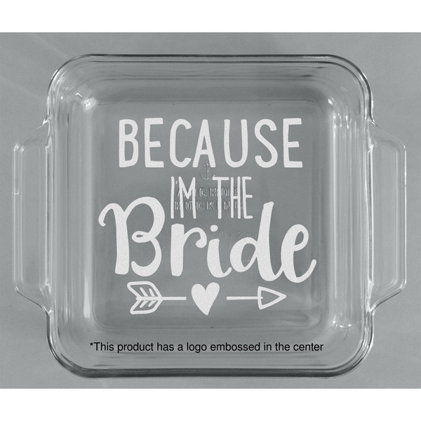 Bride / Wedding Quotes and Sayings Glass Cake Dish - APPROVAL (8x8)