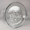 Bride / Wedding Quotes and Sayings Glass Pie Dish - FRONT