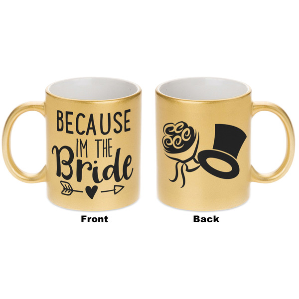 Bride / Wedding Quotes and Sayings Gold Mug - Apvl