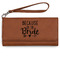 Bride / Wedding Quotes and Sayings Ladies Wallet - Leather - Rawhide - Front View