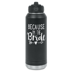 Bride / Wedding Quotes and Sayings Water Bottle - Laser Engraved - Front