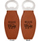 Bride / Wedding Quotes and Sayings Leather Bar Bottle Opener - Front and Back