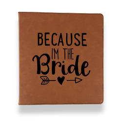 Bride / Wedding Quotes and Sayings Leather Binder - 1" - Rawhide