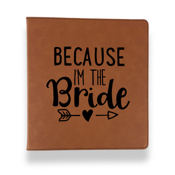 Custom Bride / Wedding Quotes and Sayings Leather Binder - 1" - Rawhide