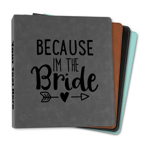 Custom Bride / Wedding Quotes and Sayings Leather Binder - 1"