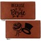 Bride / Wedding Quotes and Sayings Leather Checkbook Holder Front and Back