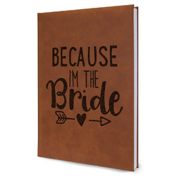 Bride / Wedding Quotes and Sayings Leather Sketchbook - Large - Single Sided
