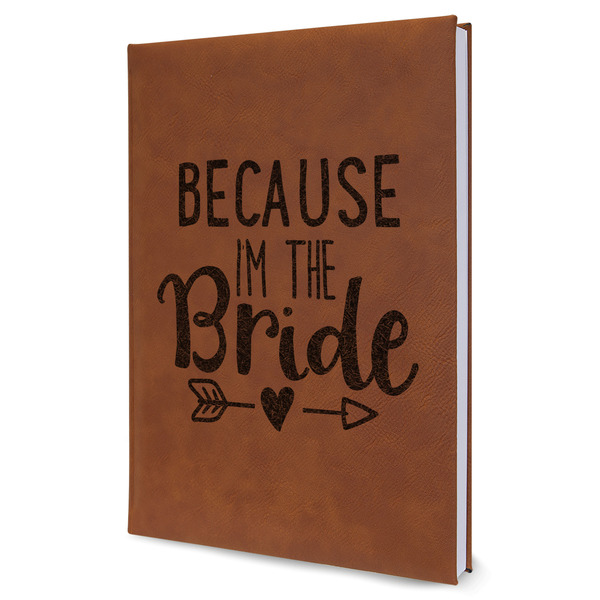 Custom Bride / Wedding Quotes and Sayings Leather Sketchbook - Large - Single Sided