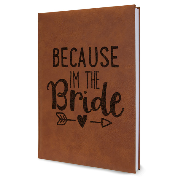 Custom Bride / Wedding Quotes and Sayings Leather Sketchbook - Large - Single Sided