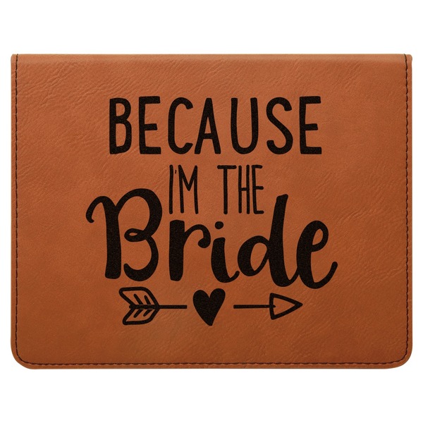 Bride / Wedding Quotes and Sayings Leatherette 4-Piece Wine Tool Set Flat