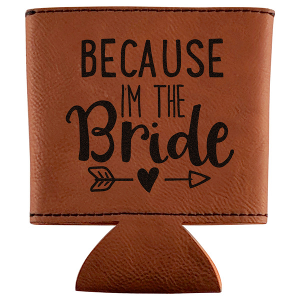 Custom Bride / Wedding Quotes and Sayings Leatherette Can Sleeve