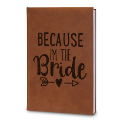 Bride / Wedding Quotes and Sayings Leatherette Journal - Large - Double Sided