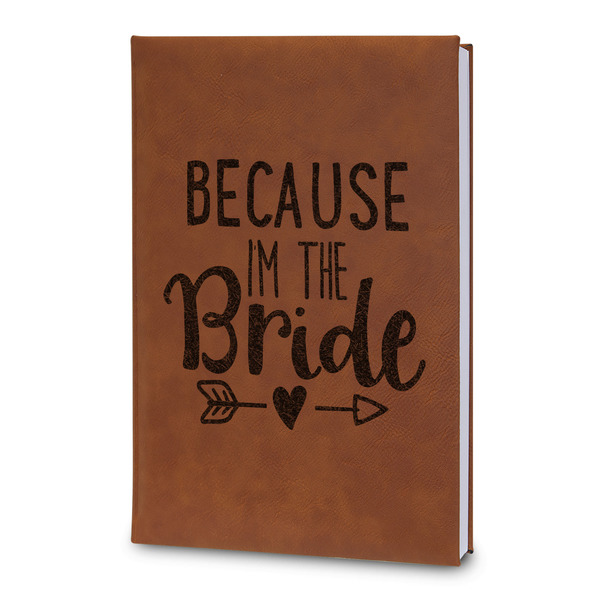 Custom Bride / Wedding Quotes and Sayings Leatherette Journal - Large - Double Sided