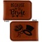 Bride / Wedding Quotes and Sayings Leatherette Magnetic Money Clip - Front and Back