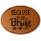 Bride / Wedding Quotes and Sayings Leatherette Patches - Oval