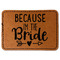 Bride / Wedding Quotes and Sayings Leatherette Patches - Rectangle