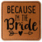 Bride / Wedding Quotes and Sayings Faux Leather Iron On Patch - Square