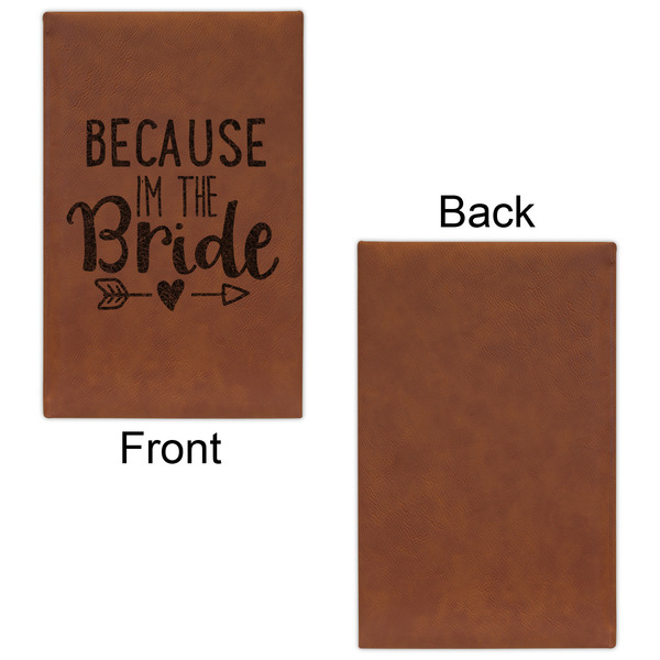 Bride / Wedding Quotes and Sayings Leatherette Sketchbooks - Small - Single Sided - Front & Back View