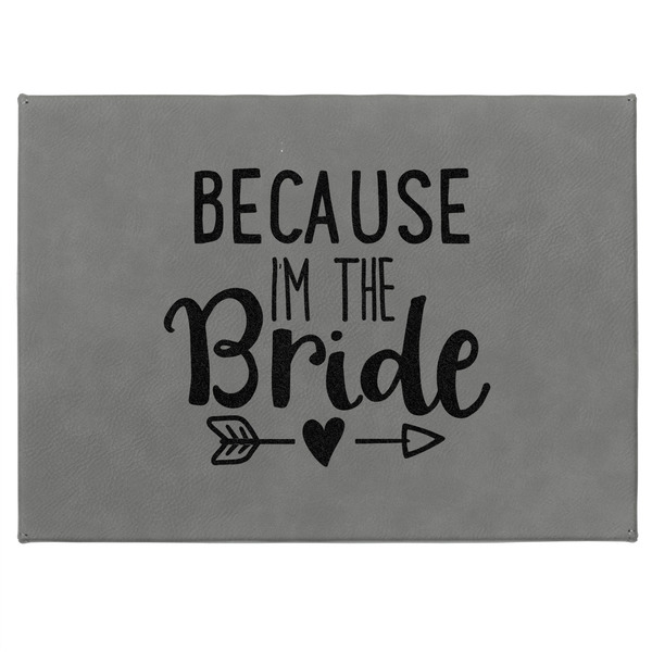 Bride / Wedding Quotes and Sayings Medium Gift Box with Engraved Leather Lid - Approval