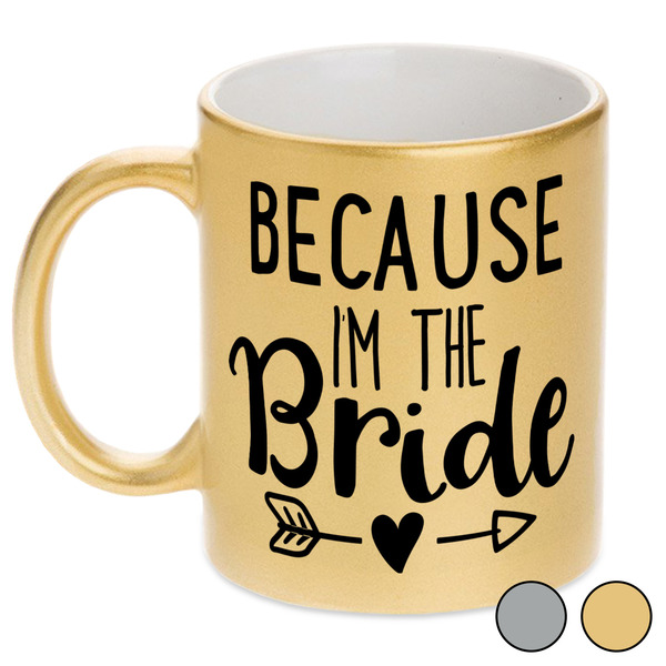 Bride / Wedding Quotes and Sayings Metallic Mugs