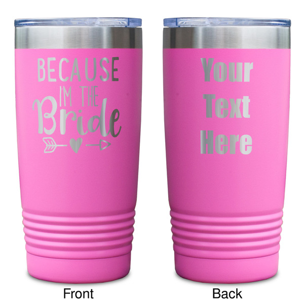 Bride / Wedding Quotes and Sayings Pink Polar Camel Tumbler - 20oz - Double Sided - Approval