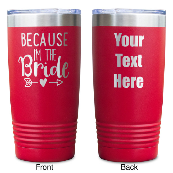 Bride / Wedding Quotes and Sayings Red Polar Camel Tumbler - 20oz - Double Sided - Approval