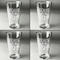 Bride / Wedding Quotes and Sayings Set of Four Engraved Beer Glasses - Individual View
