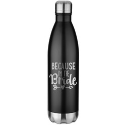 Bride / Wedding Quotes and Sayings Water Bottle - 26 oz. Stainless Steel - Laser Engraved