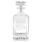 Bride / Wedding Quotes and Sayings Whiskey Decanter - 26 oz Square