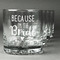 Bride / Wedding Quotes and Sayings Whiskey Glasses Set of 4 - Engraved Front