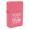 Bride / Wedding Quotes and Sayings Windproof Lighters - Pink - Front/Main