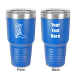 Fighting Cancer Quotes and Sayings 30 oz Stainless Steel Tumbler - Royal Blue - Double-Sided
