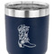 Fighting Cancer Quotes and Sayings 30 oz Stainless Steel Ringneck Tumbler - Navy - CLOSE UP