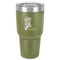 Fighting Cancer Quotes and Sayings 30 oz Stainless Steel Ringneck Tumbler - Olive - Front