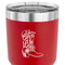Fighting Cancer Quotes and Sayings 30 oz Stainless Steel Ringneck Tumbler - Red - CLOSE UP